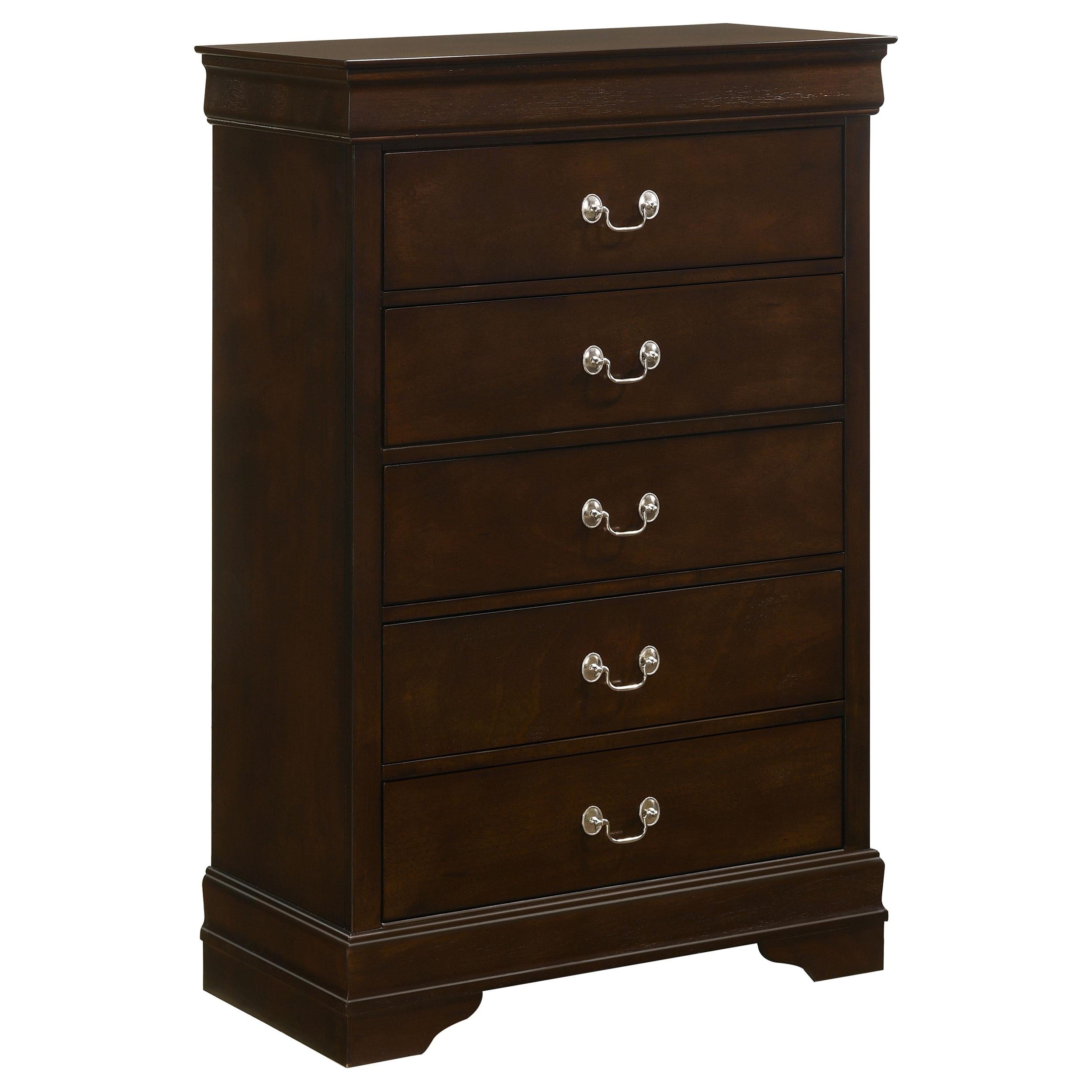 Coaster Furniture Louis Philippe 202415 5-Drawer Bedroom Chest - Cappuccino IMAGE 1